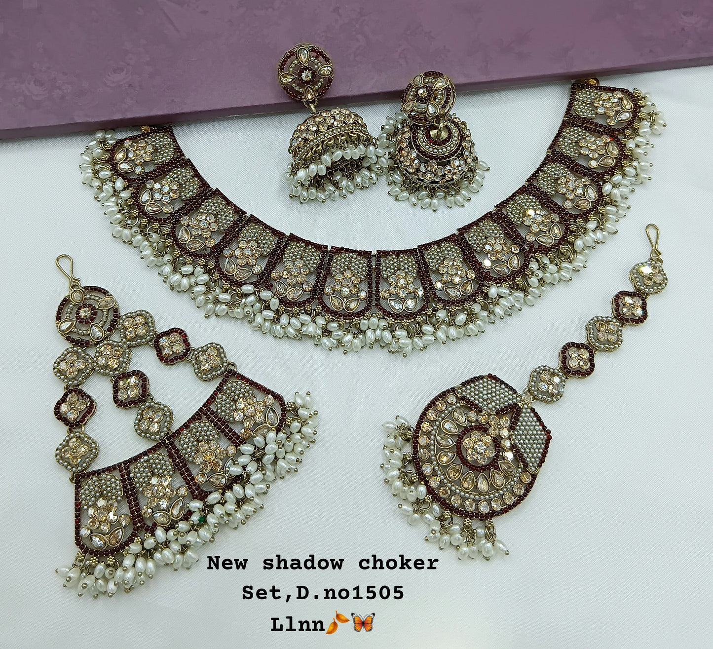 Antique Gold Plated Jewellery Set