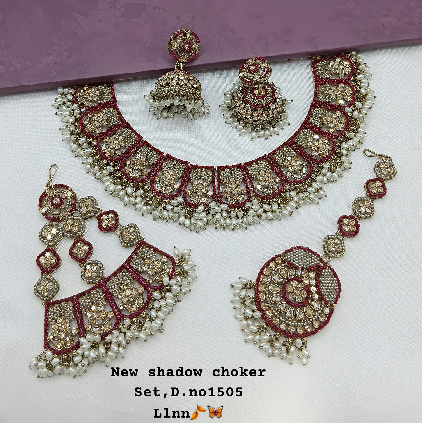Antique Gold Plated Jewellery Set