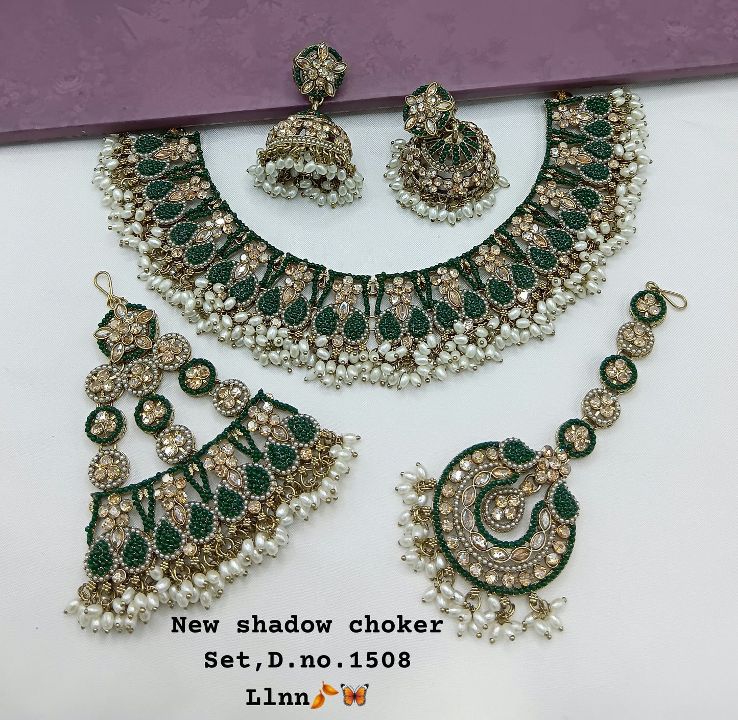 Antique Gold Plated Jewellery Set