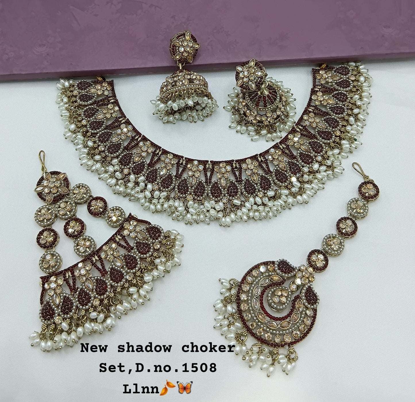 Antique Gold Plated Jewellery Set