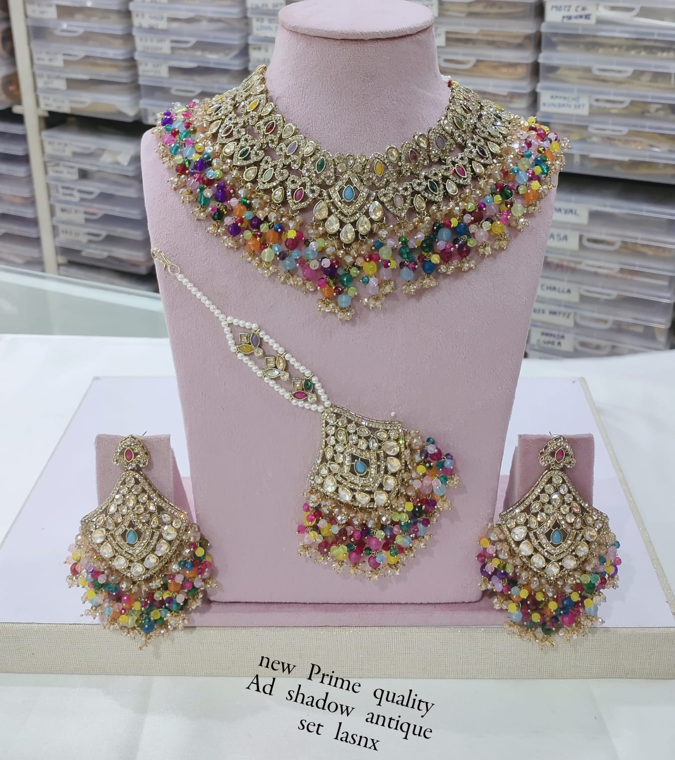 Antique Gold Plated Jewellery Set