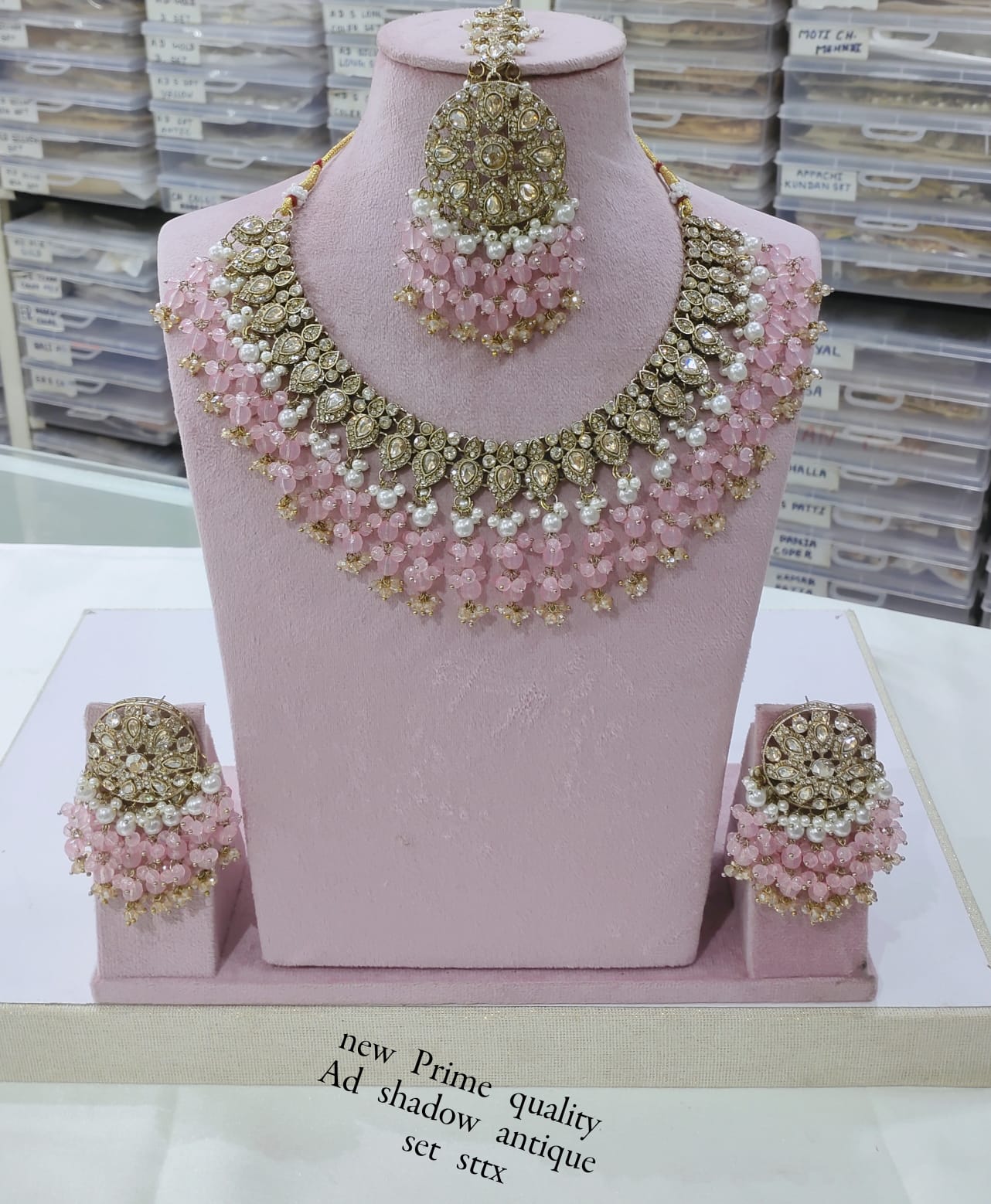 Antique Gold Plated Jewellery Set