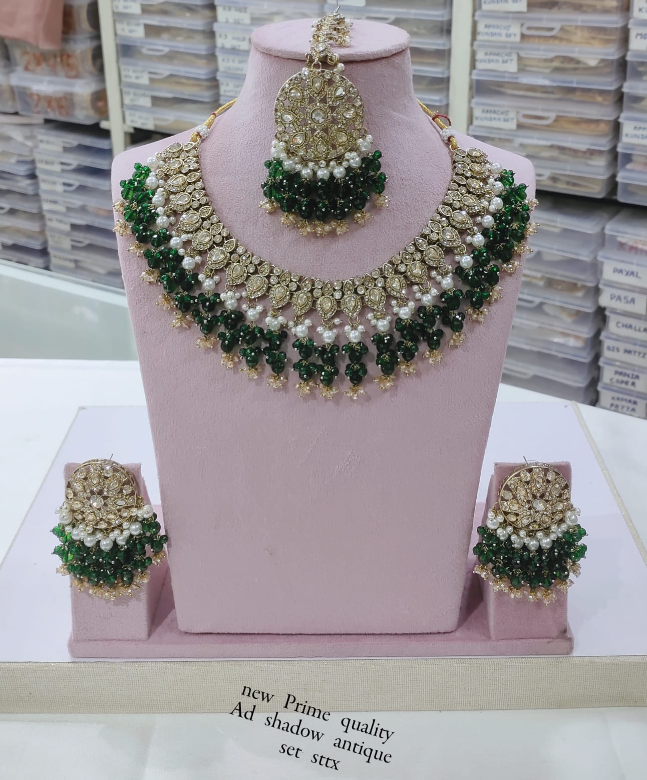 Antique Gold Plated Jewellery Set