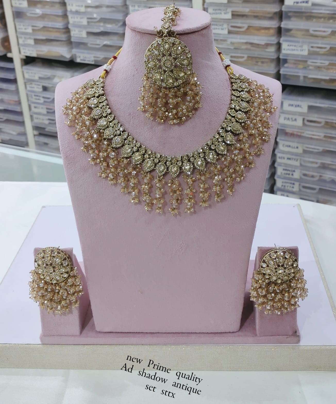 Antique Gold Plated Jewellery Set