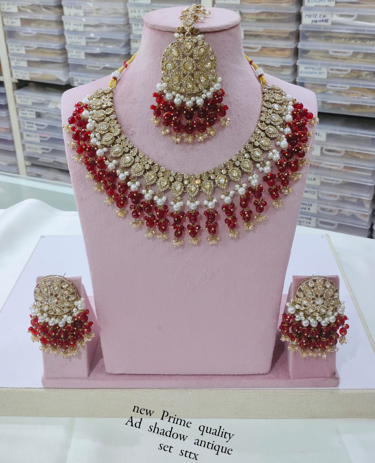 Antique Gold Plated Jewellery Set