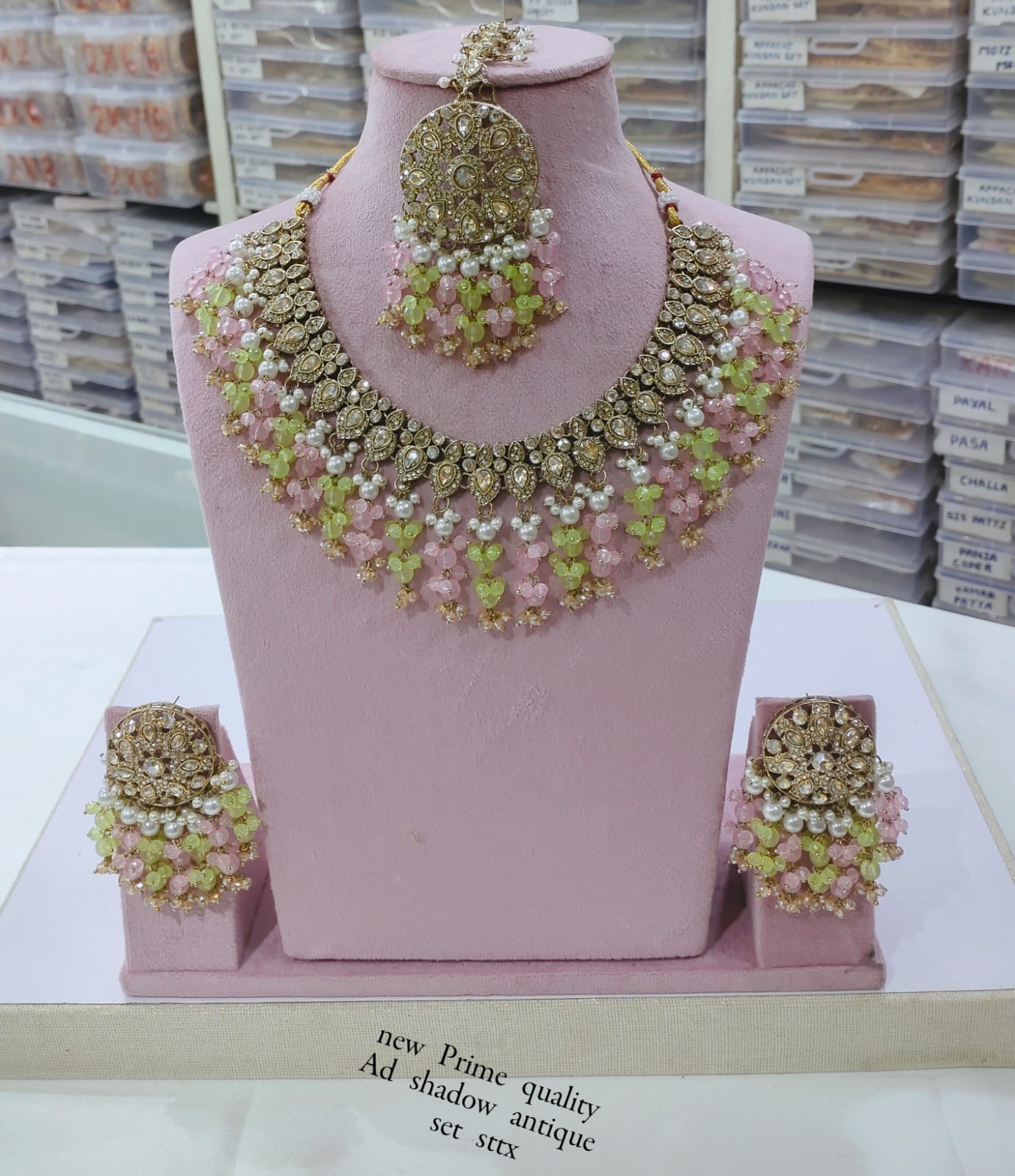Antique Gold Plated Jewellery Set