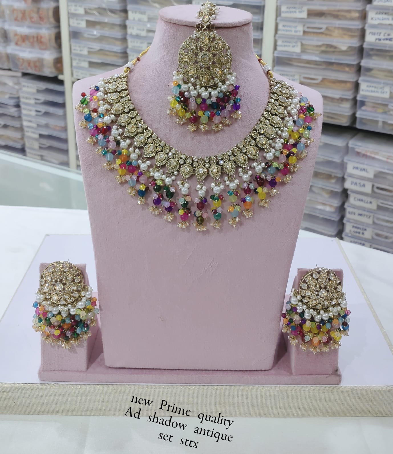 Antique Gold Plated Jewellery Set