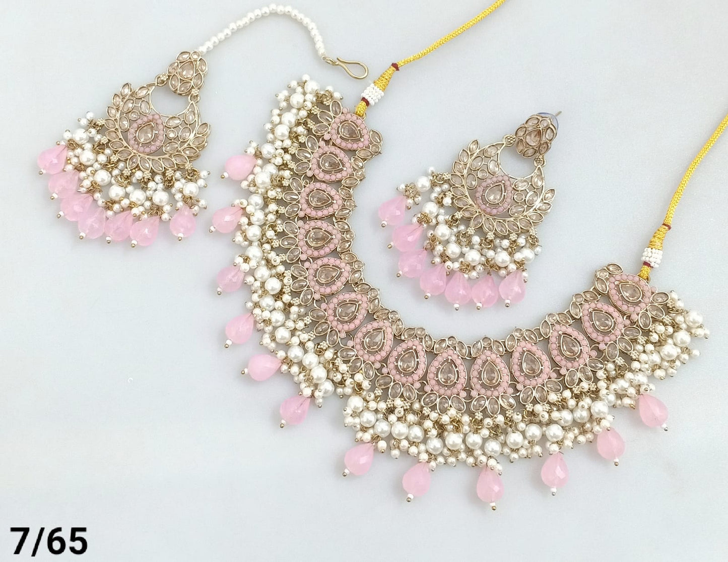 Antique Gold Plated Choker Necklace Set
