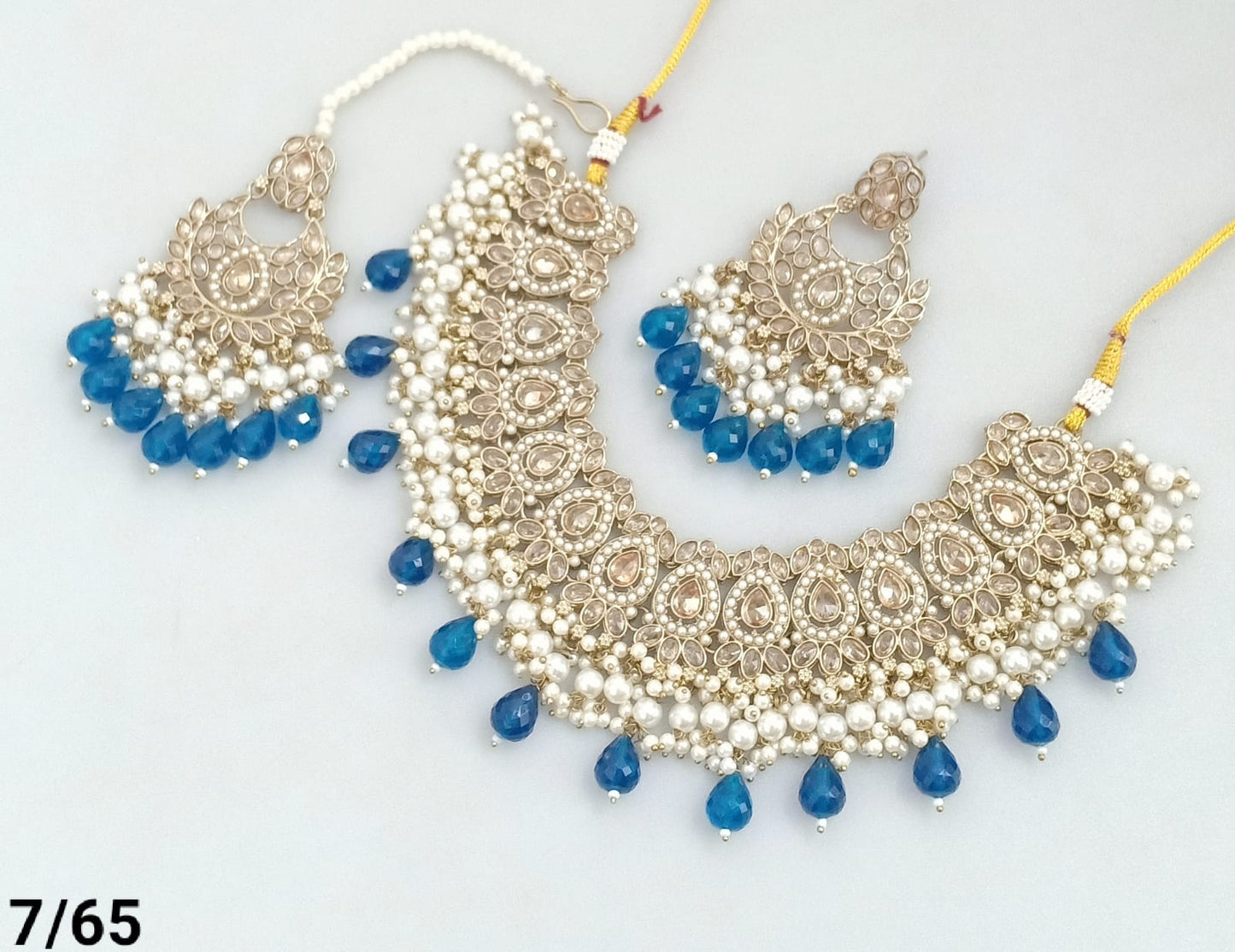 Antique Gold Plated Choker Necklace Set