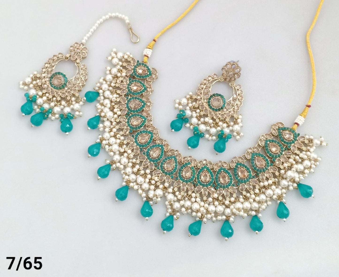 Antique Gold Plated Choker Necklace Set