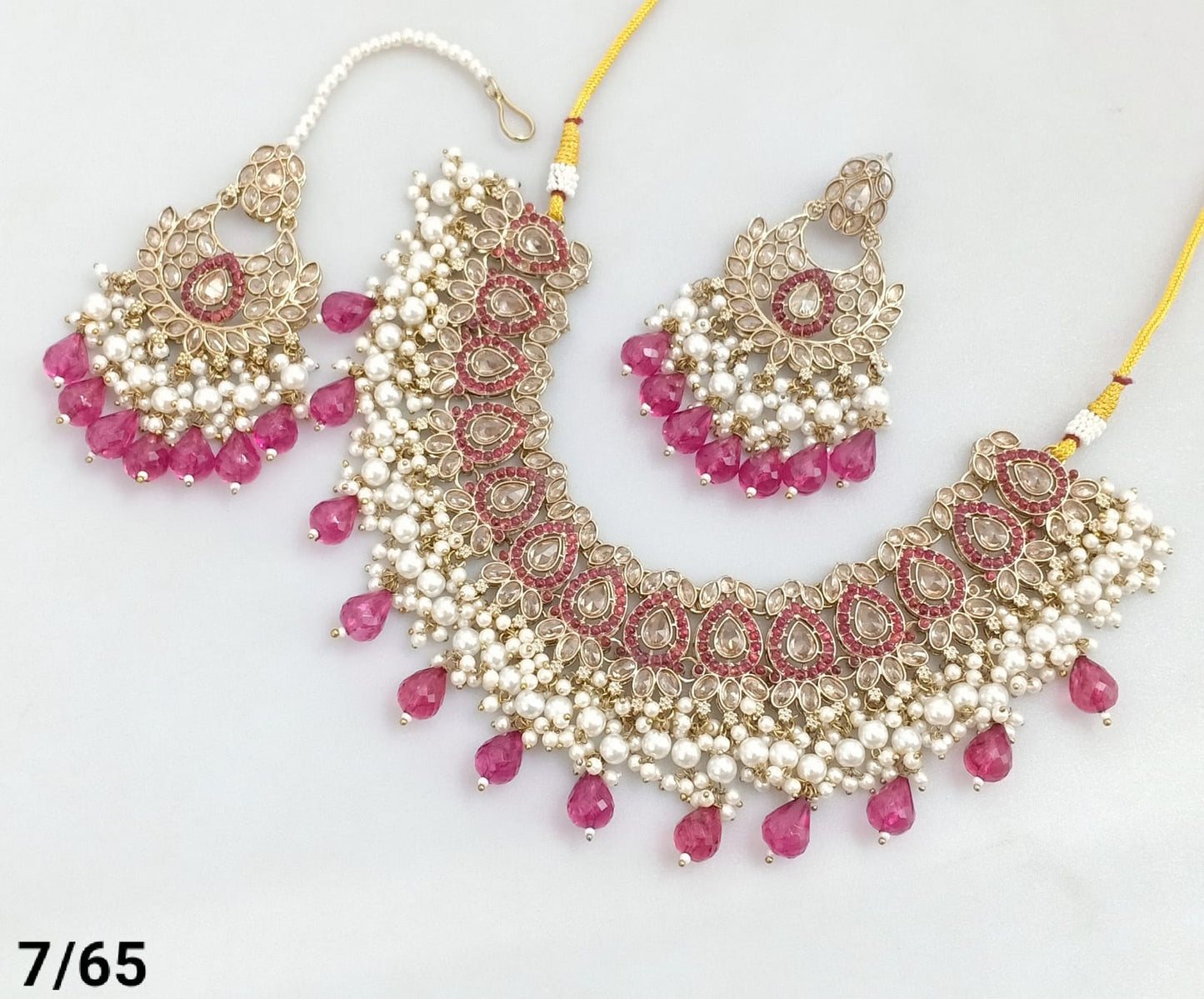 Antique Gold Plated Choker Necklace Set