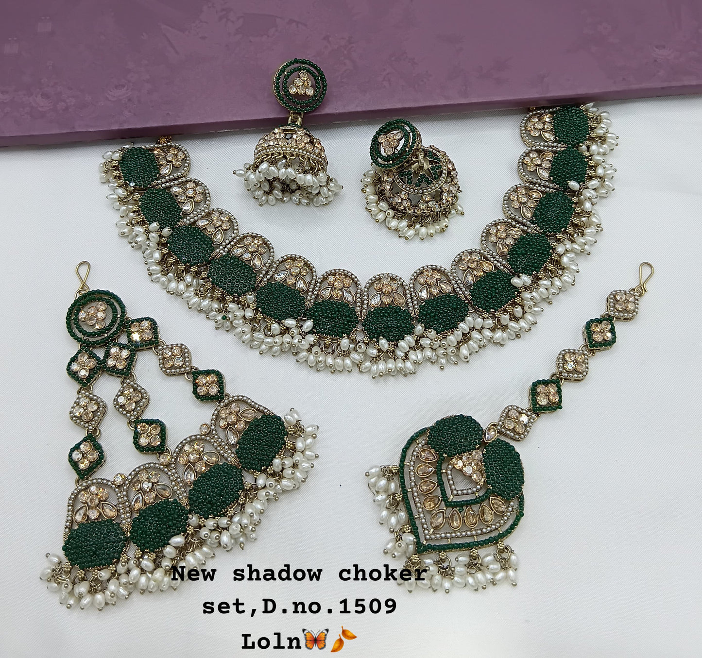 Antique Gold Plated Jewellery Set