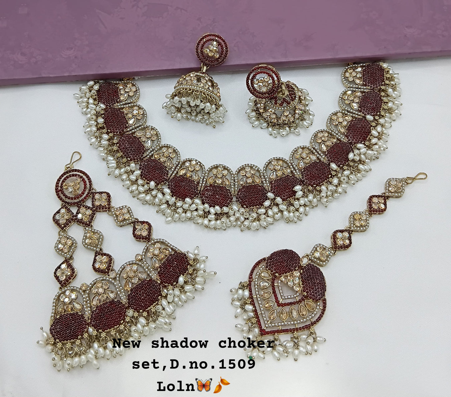 Antique Gold Plated Jewellery Set