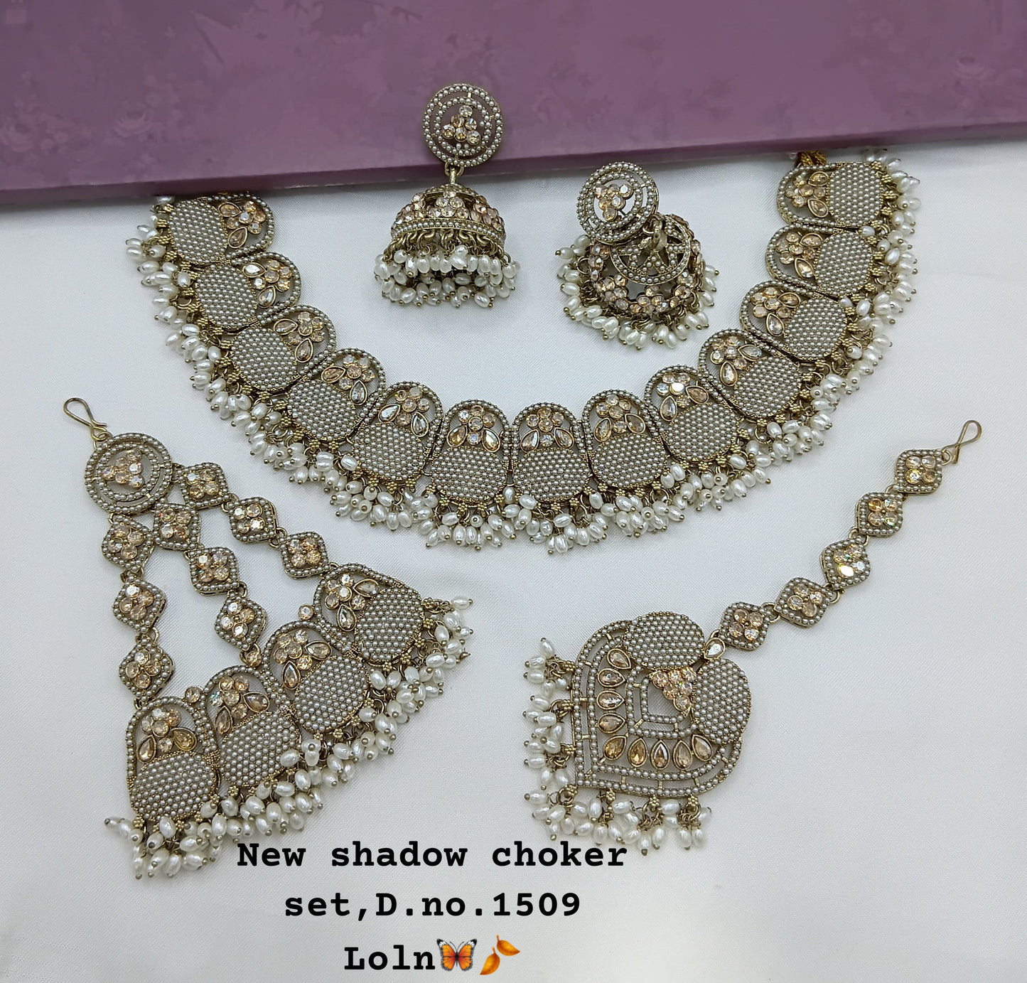 Antique Gold Plated Jewellery Set
