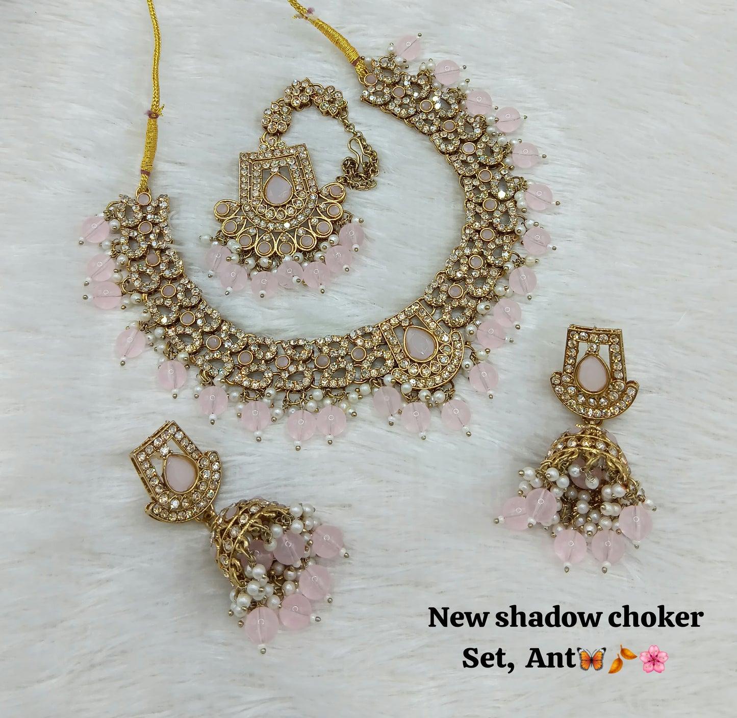 Antique Gold Plated Jewellery Set
