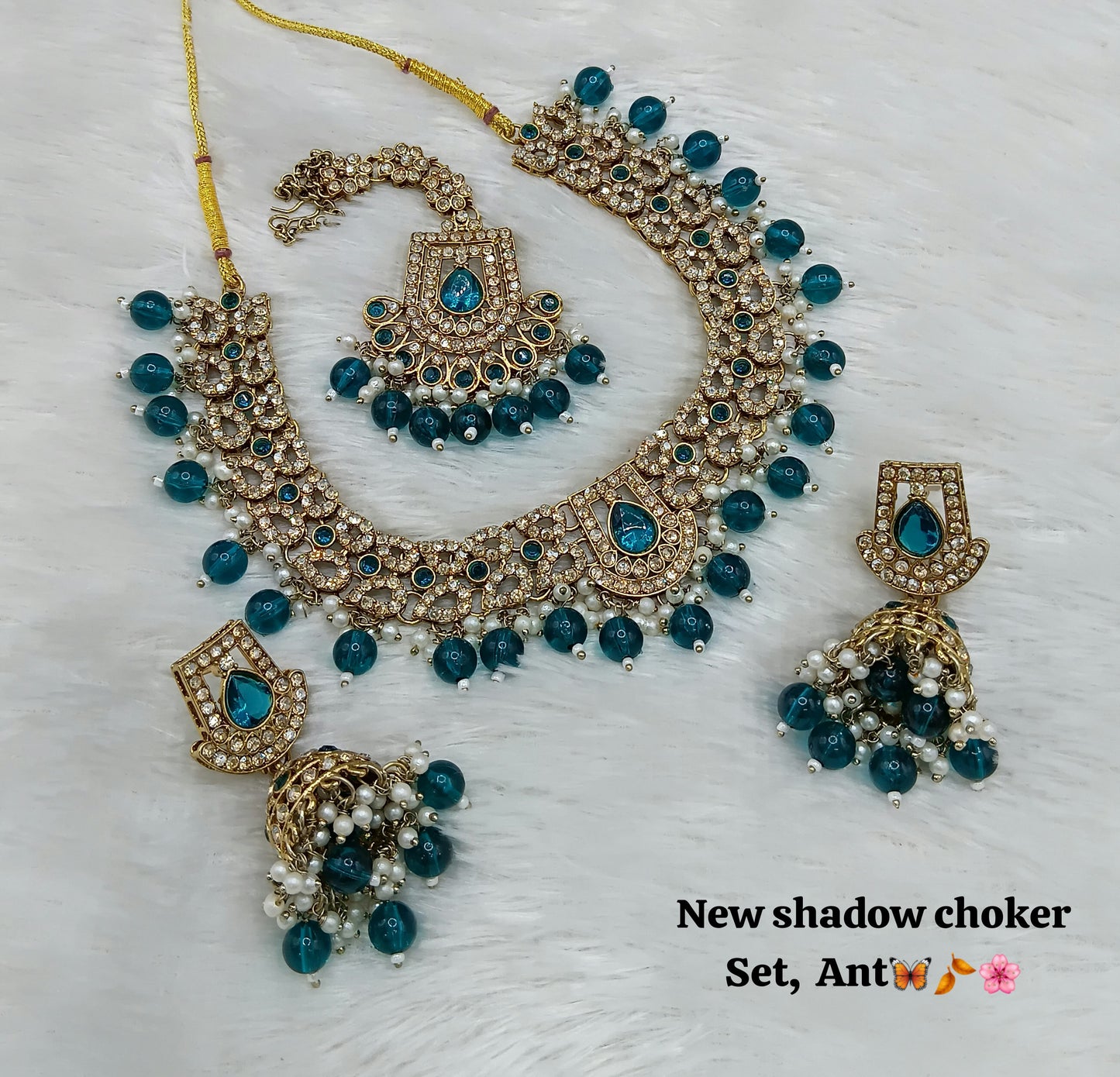 Antique Gold Plated Jewellery Set