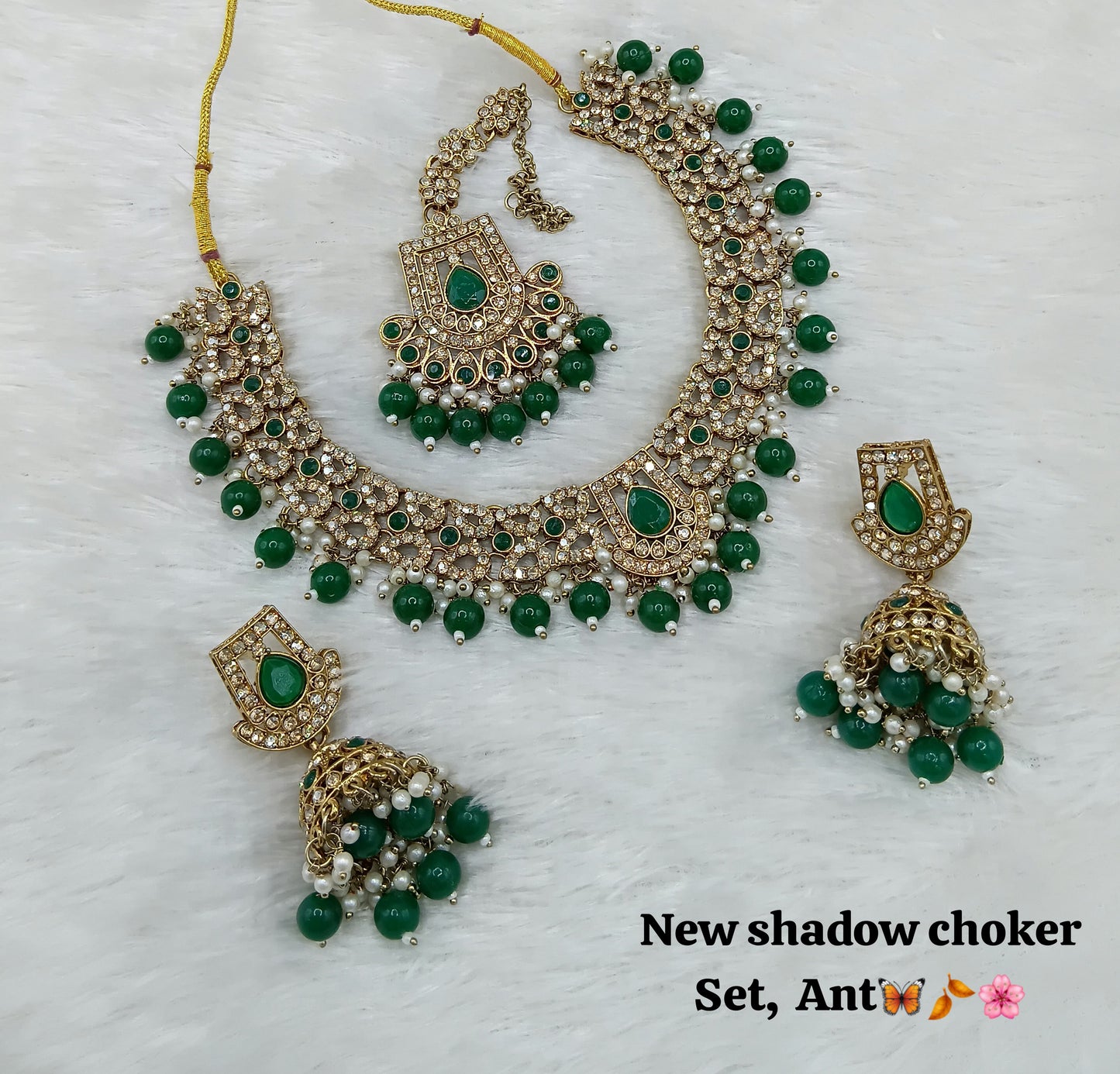 Antique Gold Plated Jewellery Set