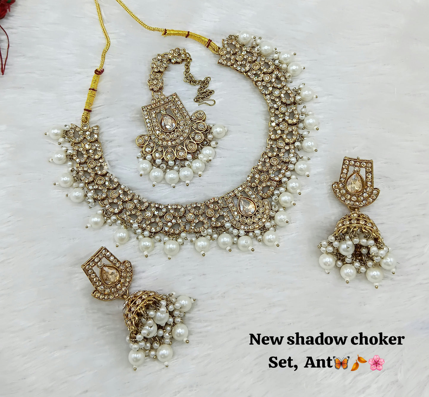 Antique Gold Plated Jewellery Set