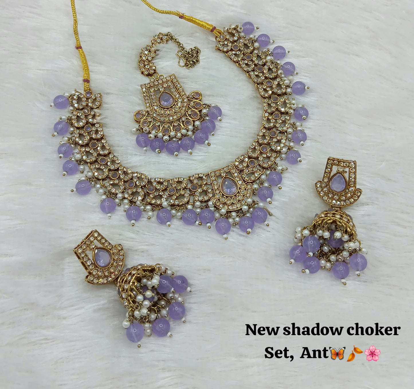 Antique Gold Plated Jewellery Set