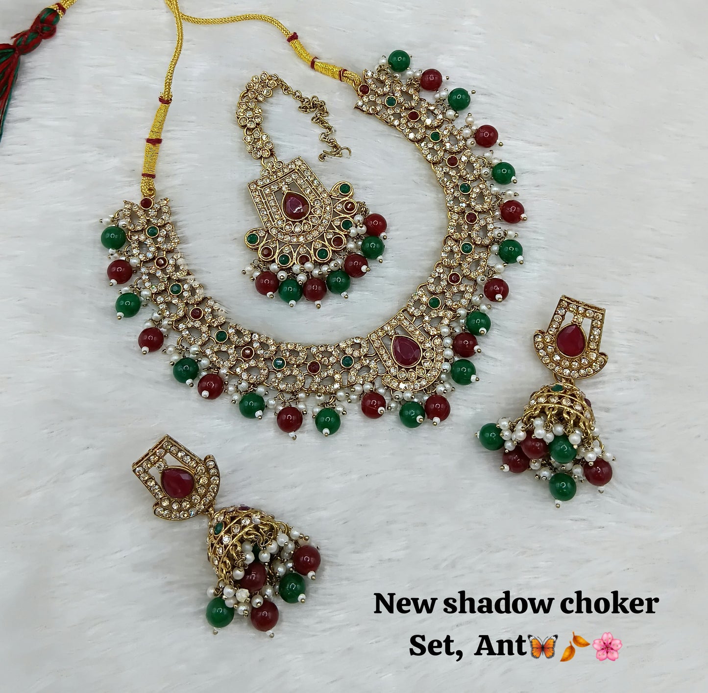 Antique Gold Plated Jewellery Set