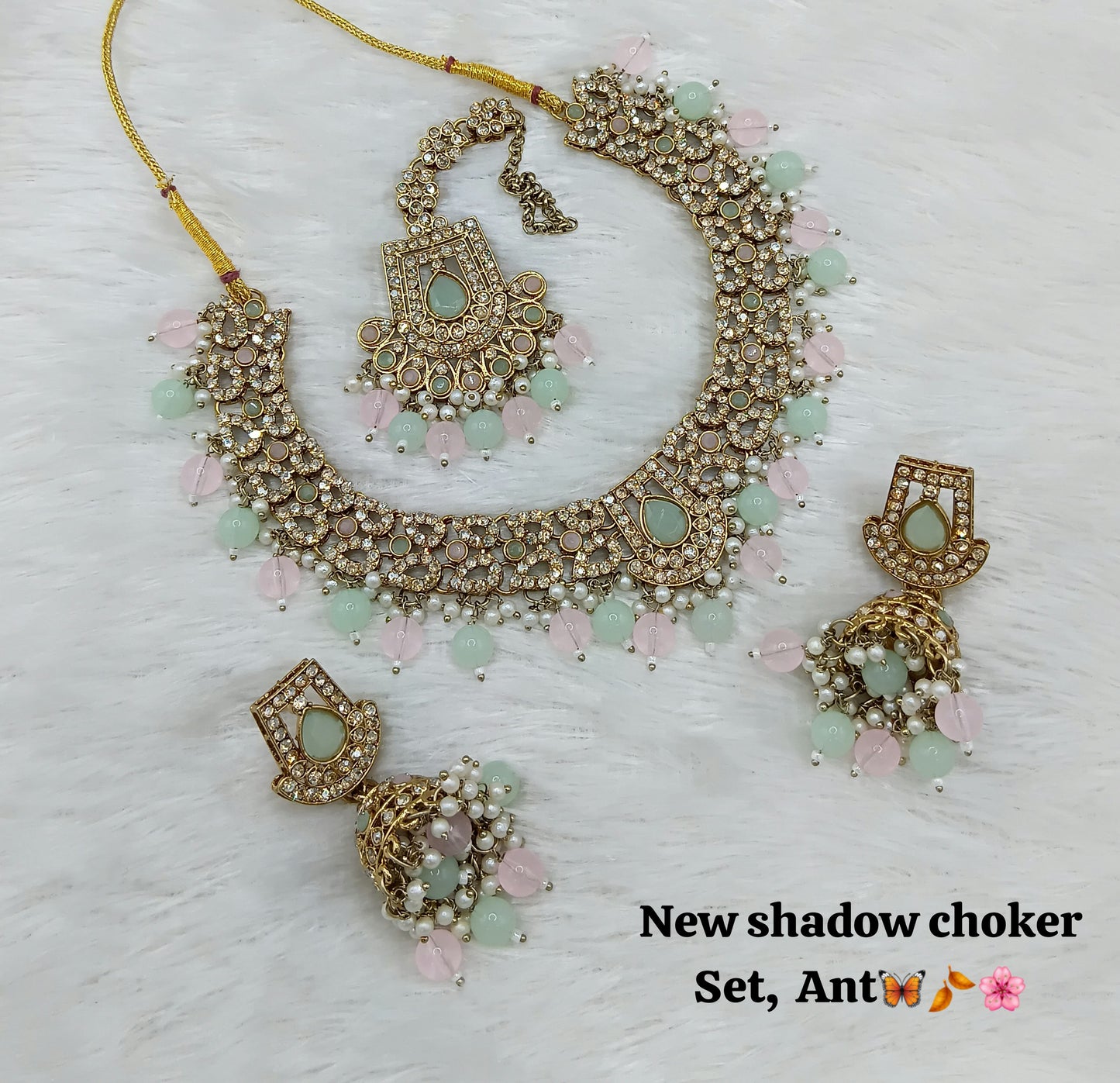 Antique Gold Plated Jewellery Set