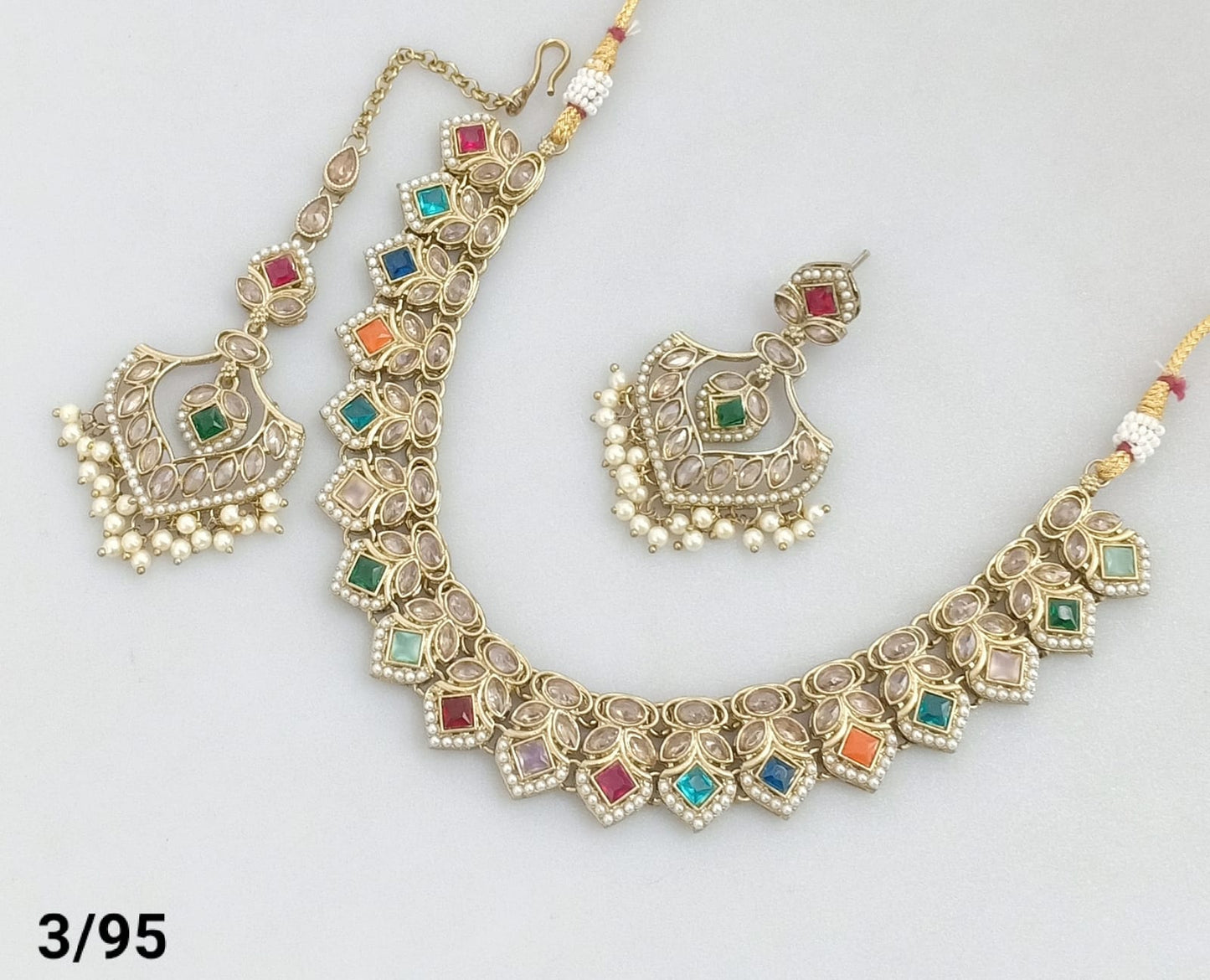 Antique Gold Plated Choker Set
