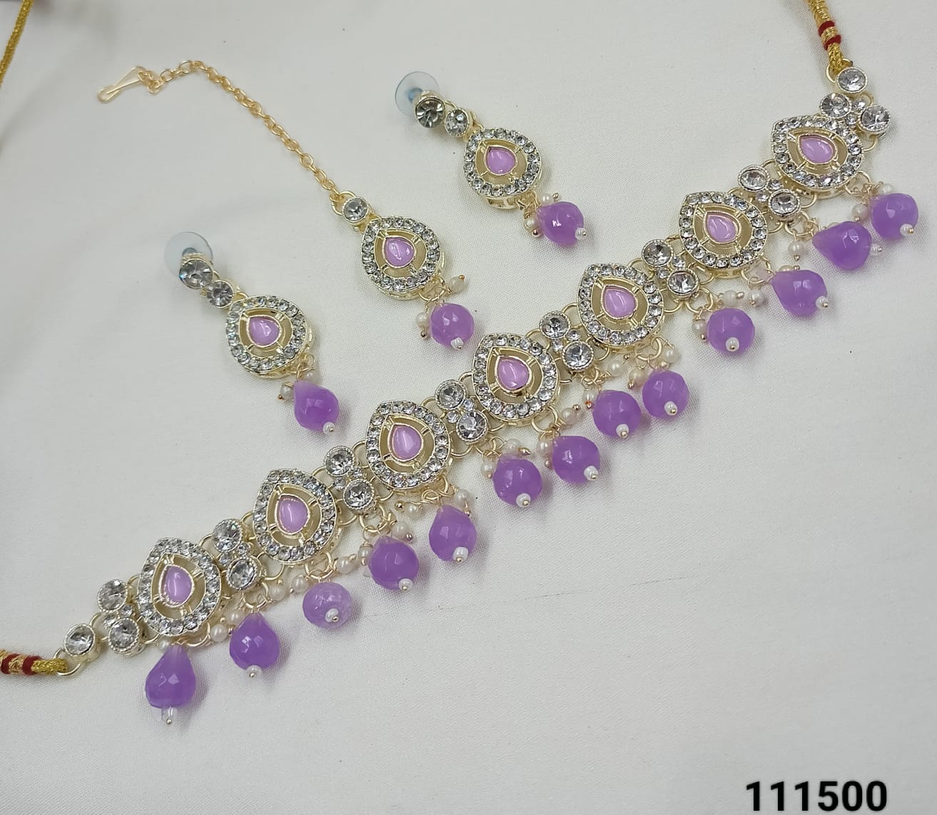 Gold Plated Choker Necklace Set