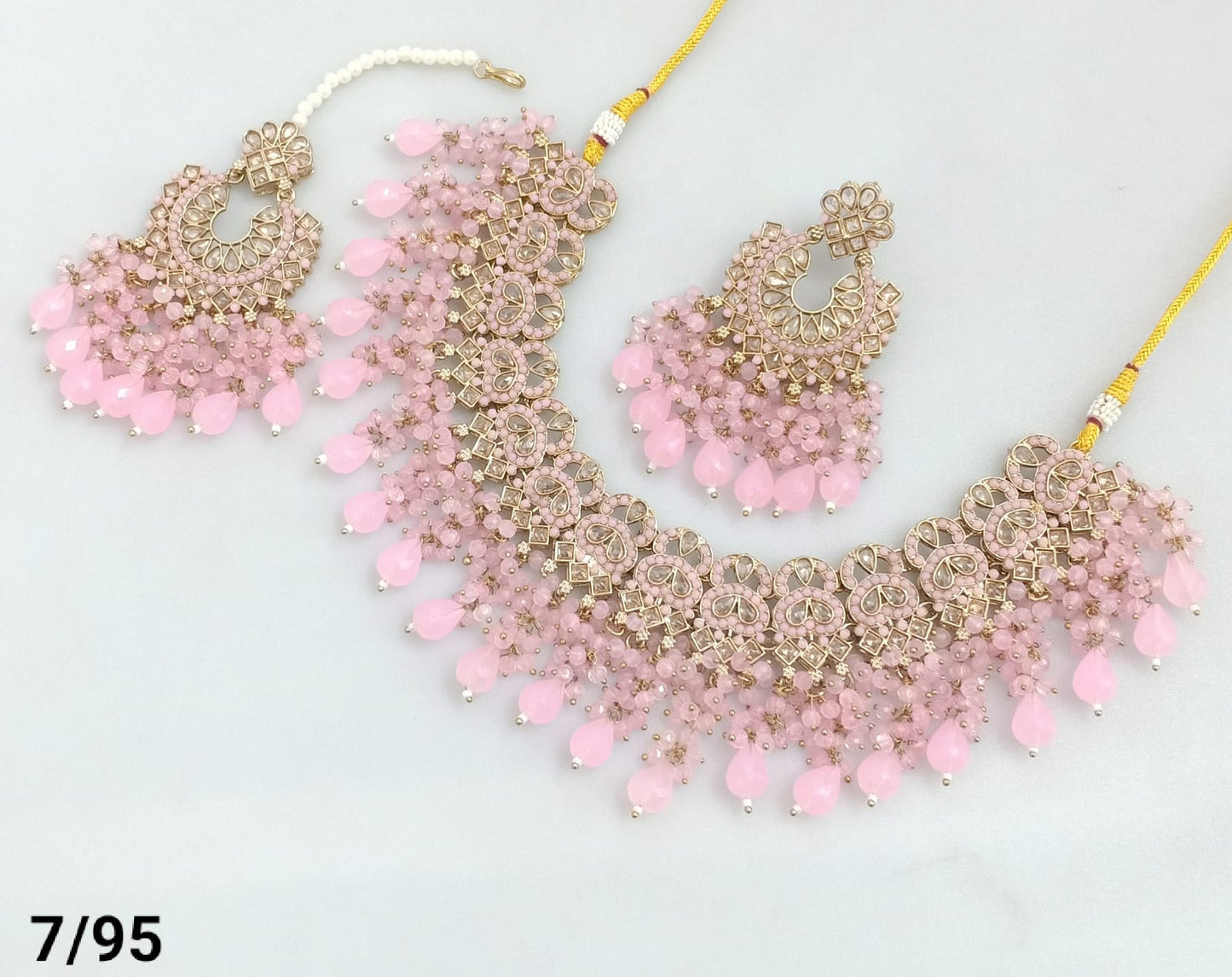 Wedding Choker Set With Earring Mangtika