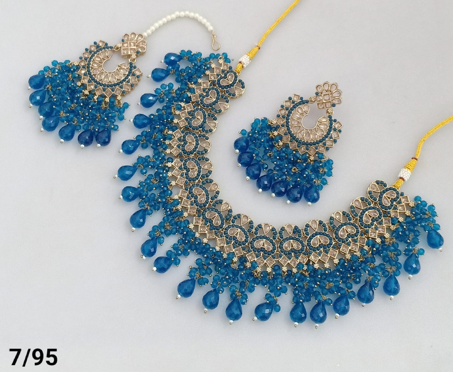 Antique Gold Plated Choker Necklace Set