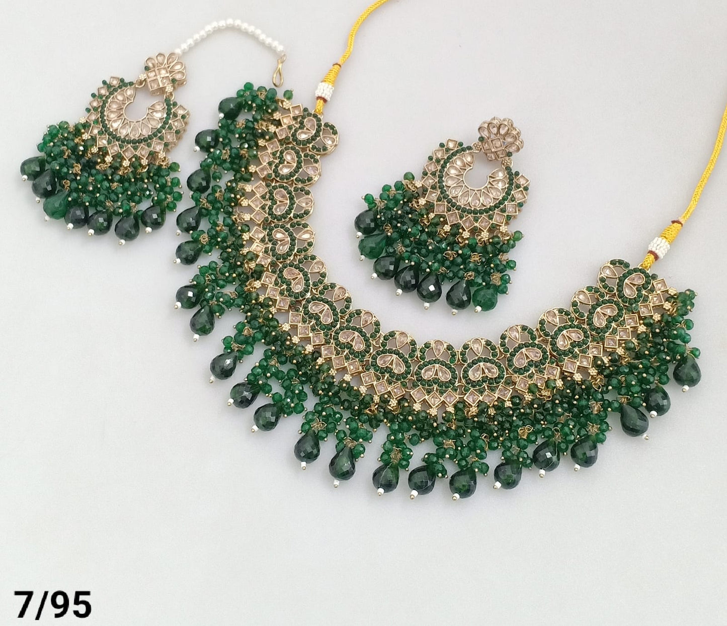 Antique Gold Plated Choker Necklace Set