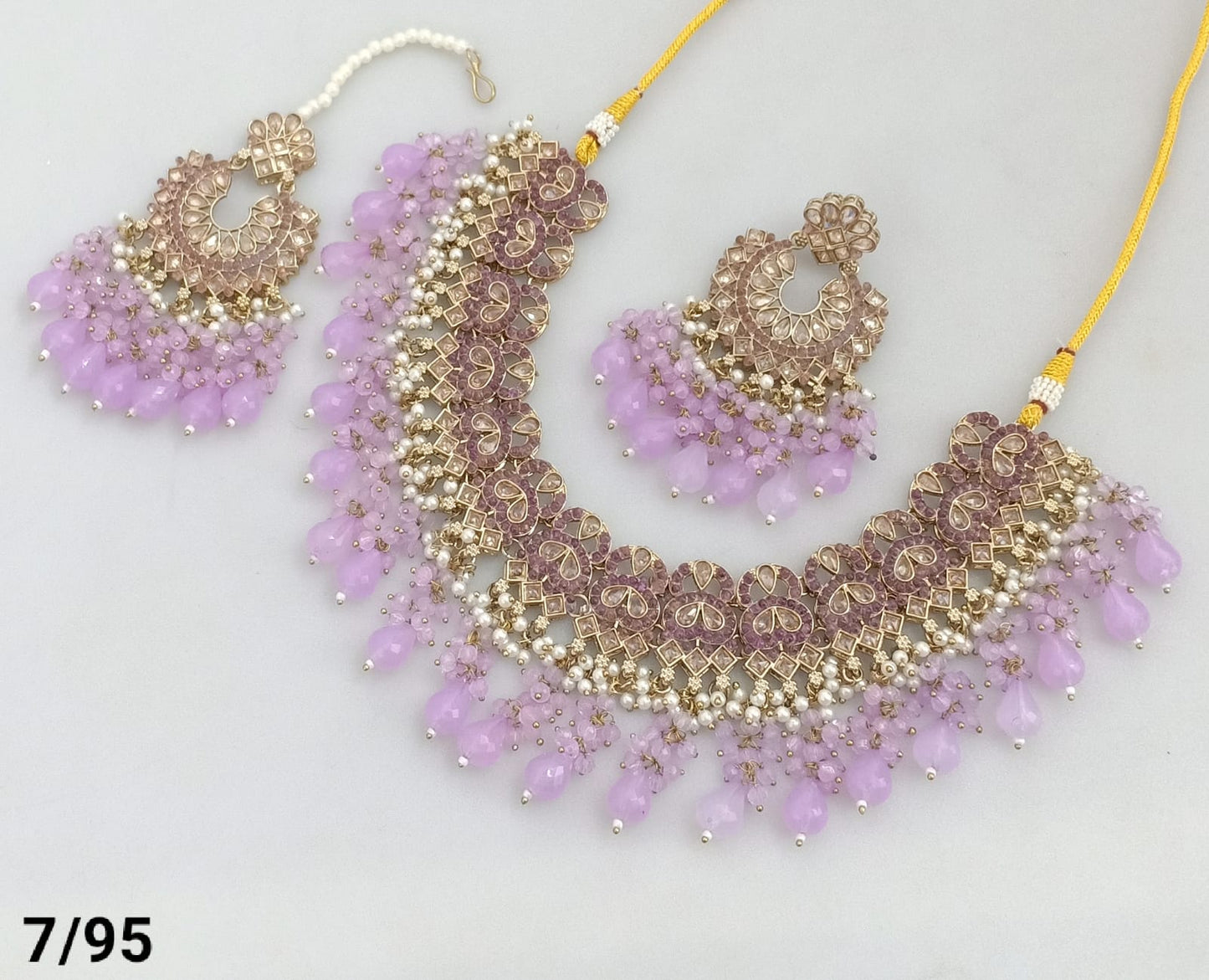 Antique Gold Plated Choker Necklace Set
