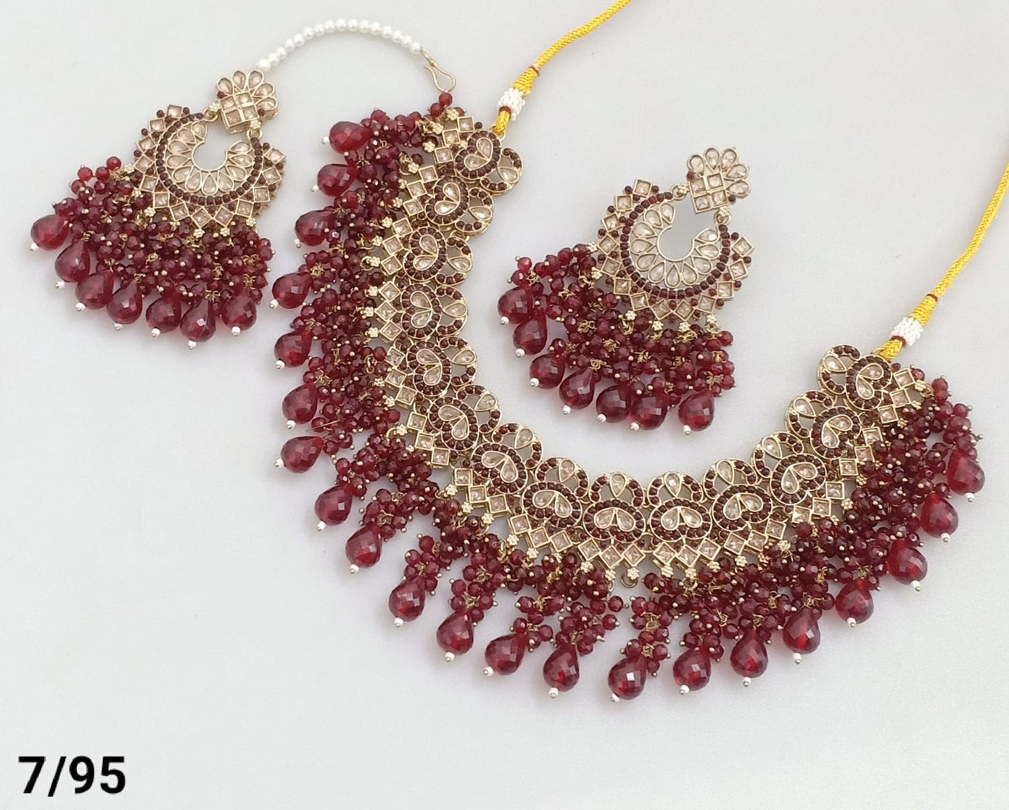 Antique Gold Plated Choker Necklace Set