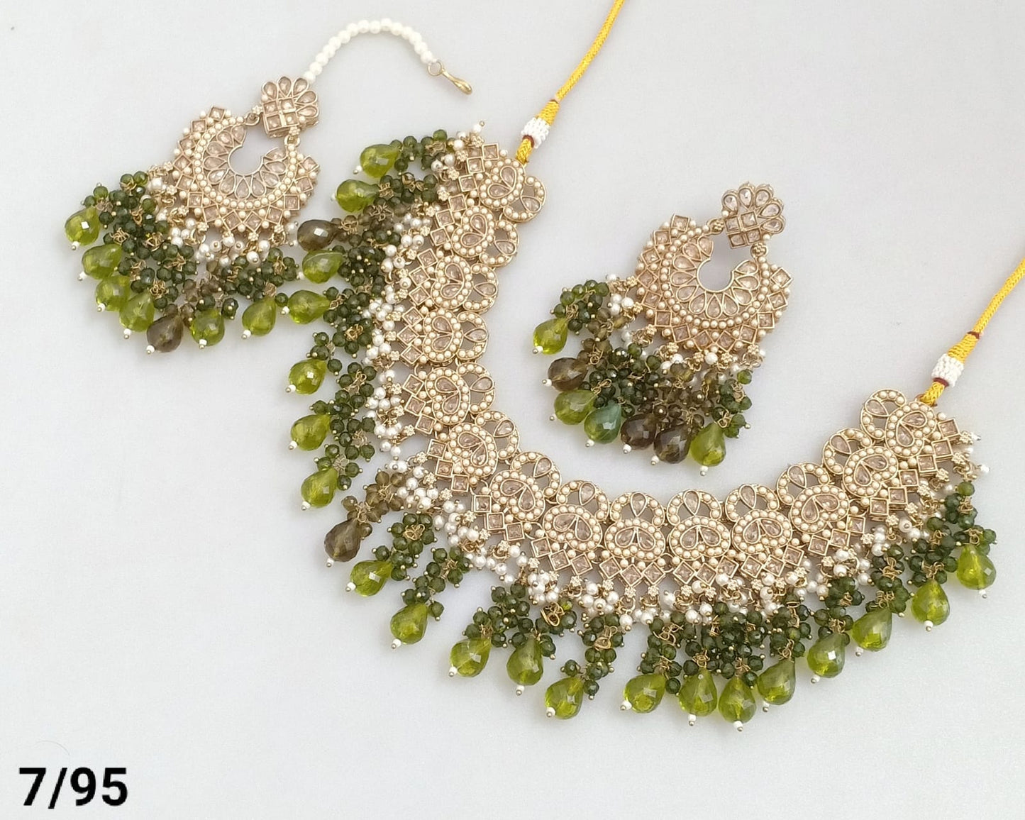 Antique Gold Plated Choker Necklace Set