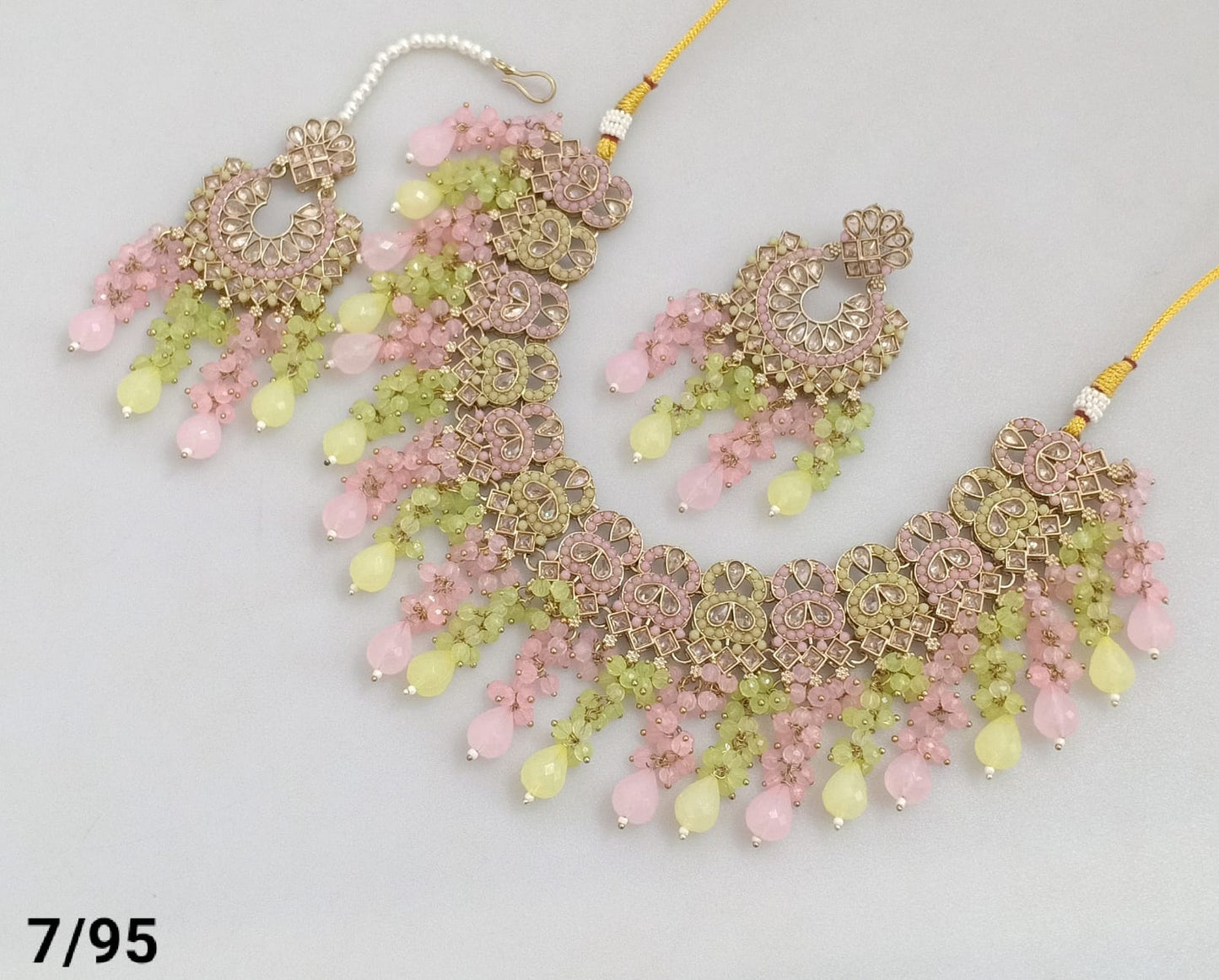 Antique Gold Plated Choker Necklace Set