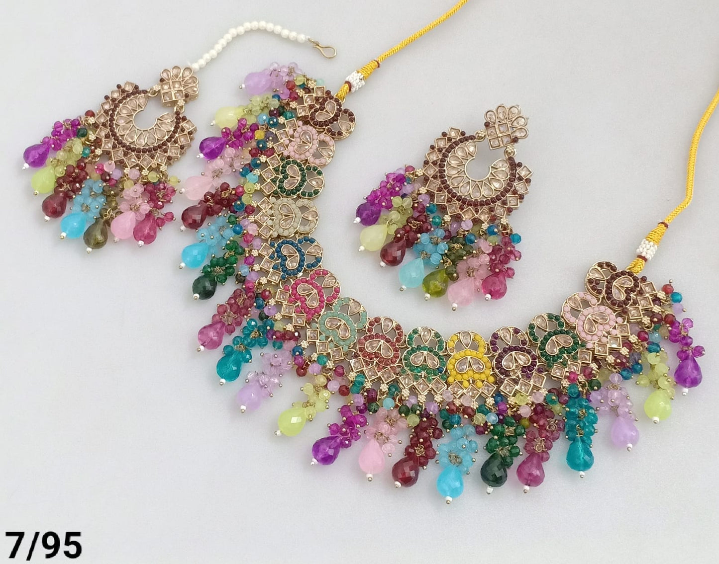 Antique Gold Plated Choker Necklace Set