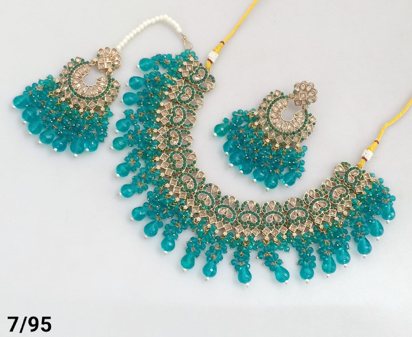 Antique Gold Plated Choker Necklace Set