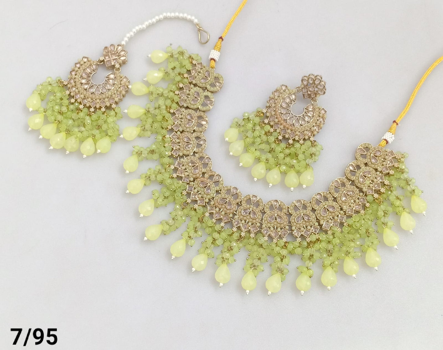 Antique Gold Plated Choker Necklace Set