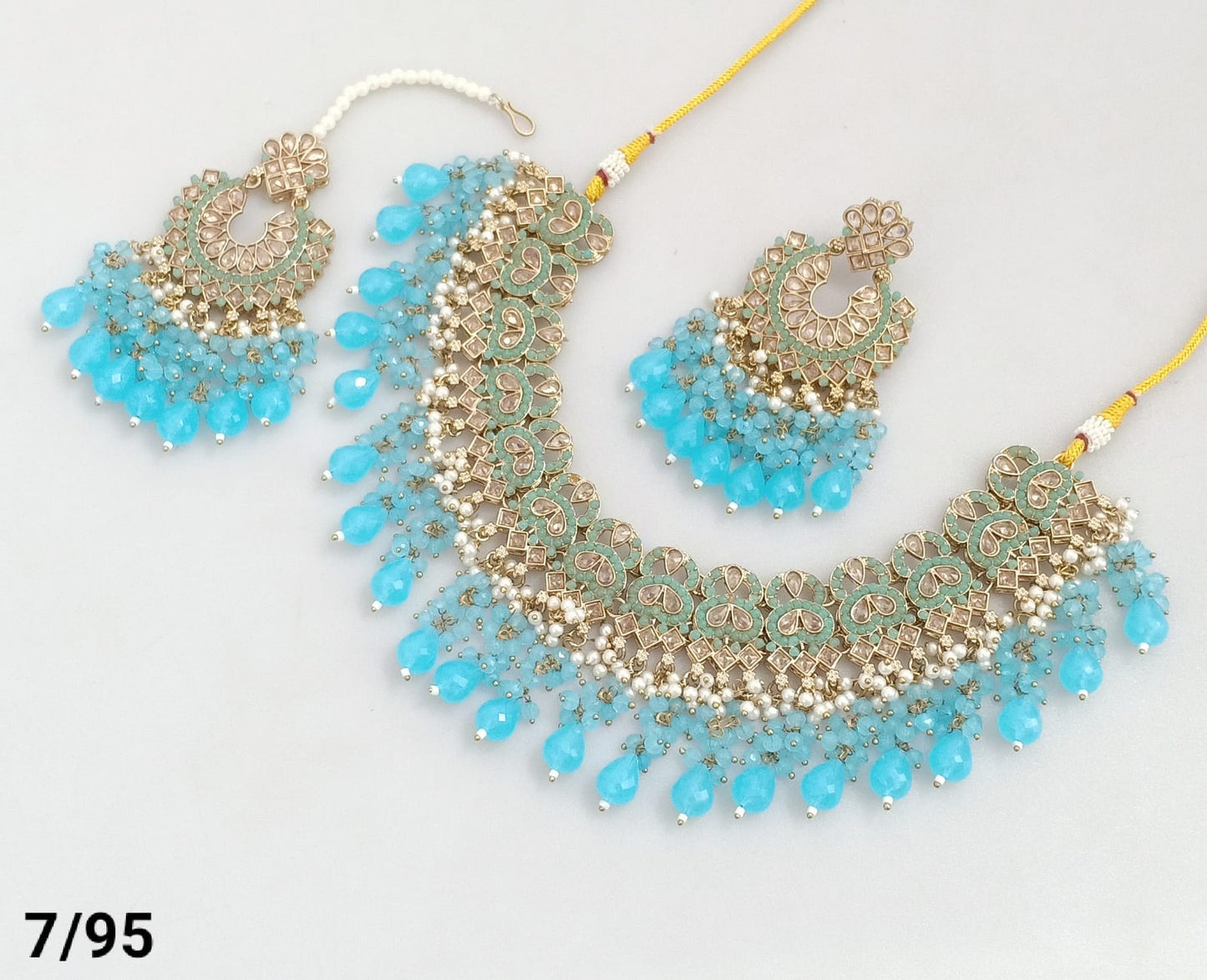 Antique Gold Plated Choker Necklace Set
