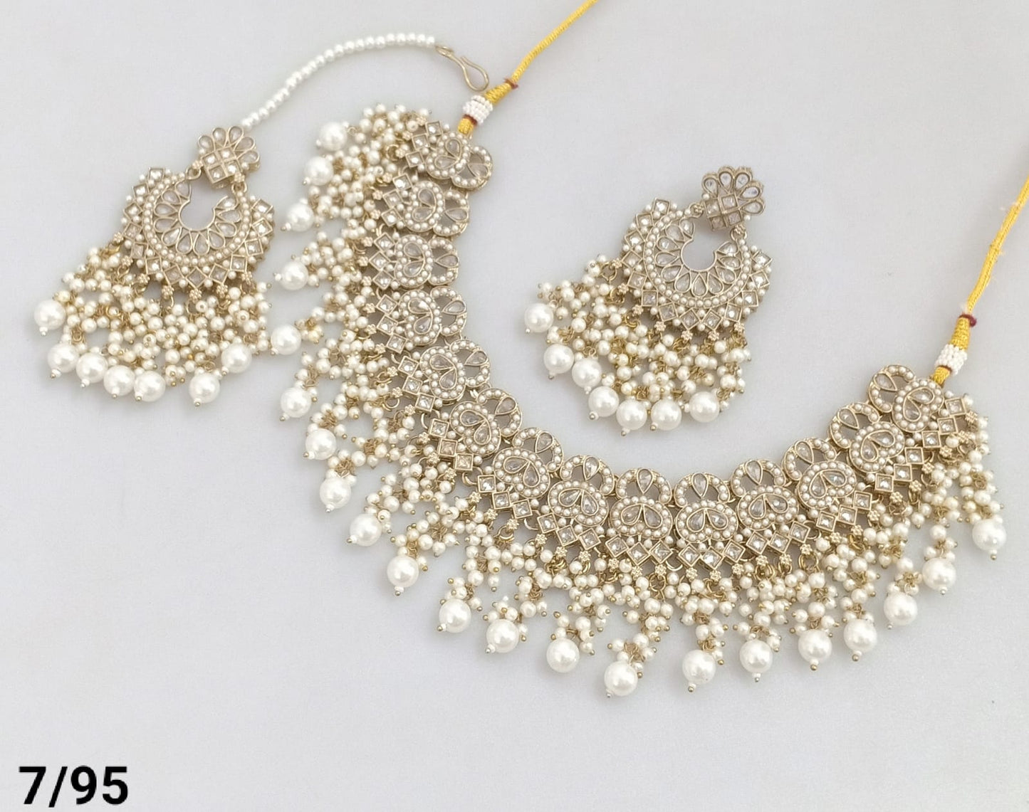 Antique Gold Plated Choker Necklace Set