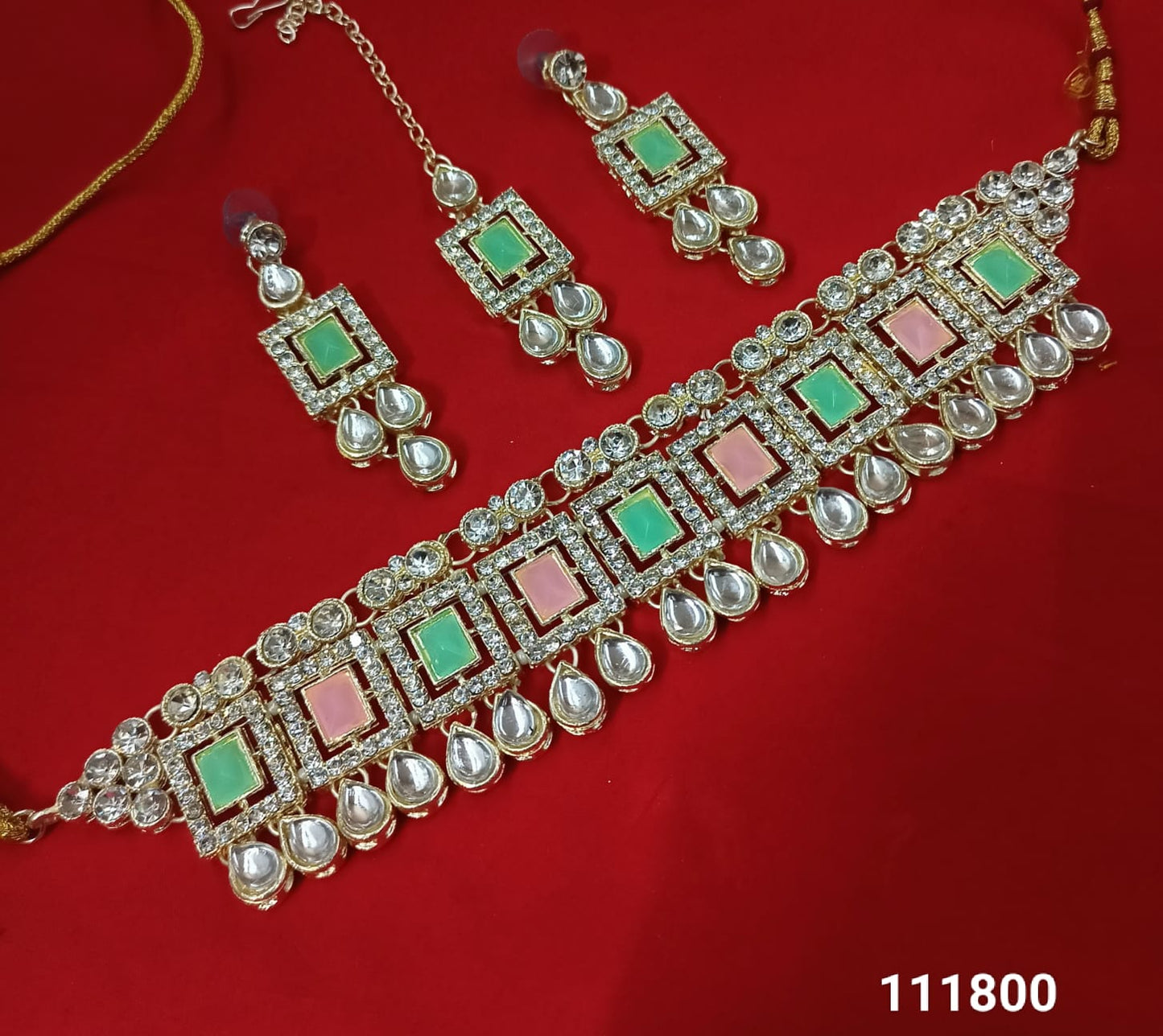 Amazing Gold Plated Choker Necklace Set