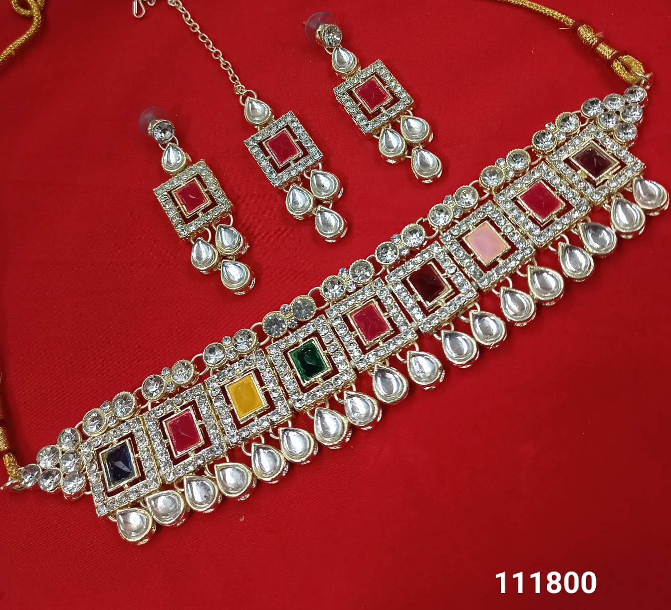 Amazing Gold Plated Choker Necklace Set