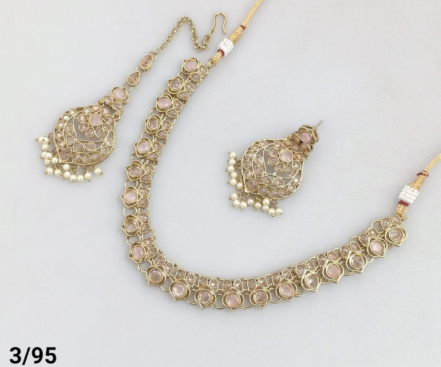 Antique Gold Plated Choker Necklace Set