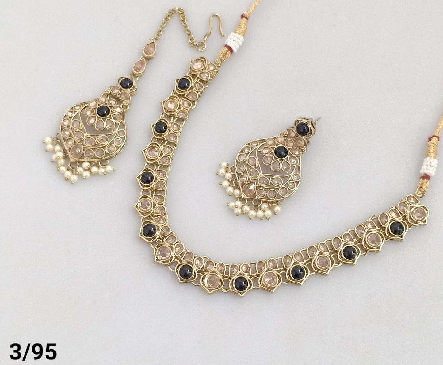 Antique Gold Plated Choker Necklace Set