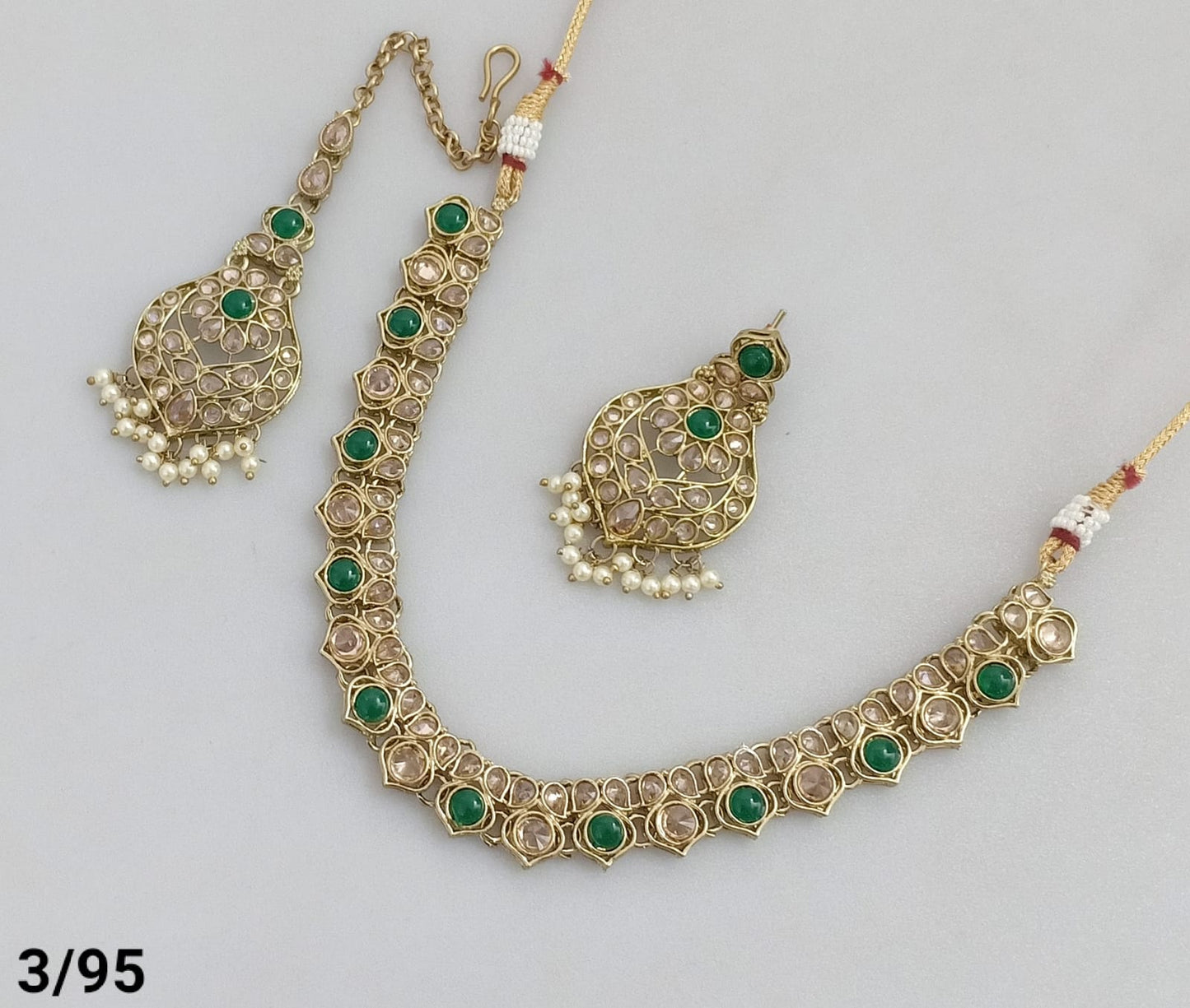 Antique Gold Plated Choker Necklace Set