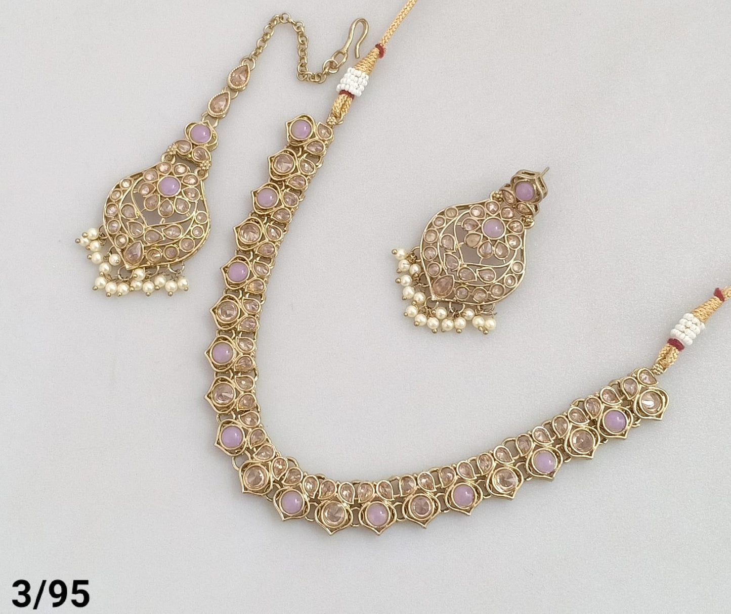 Antique Gold Plated Choker Necklace Set
