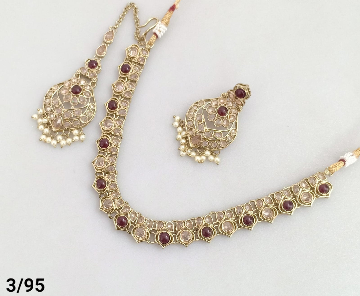 Antique Gold Plated Choker Necklace Set