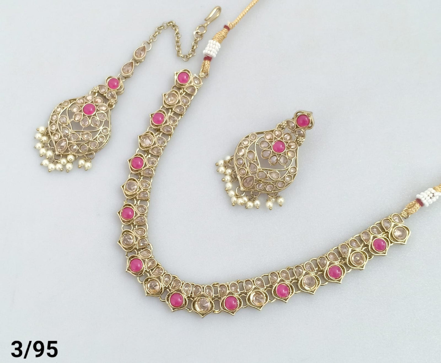 Antique Gold Plated Choker Necklace Set