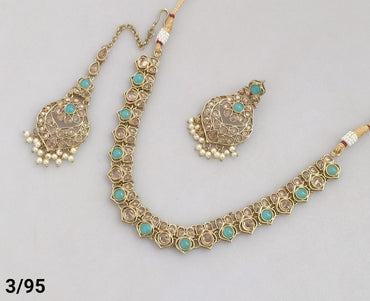 Antique Gold Plated Choker Necklace Set