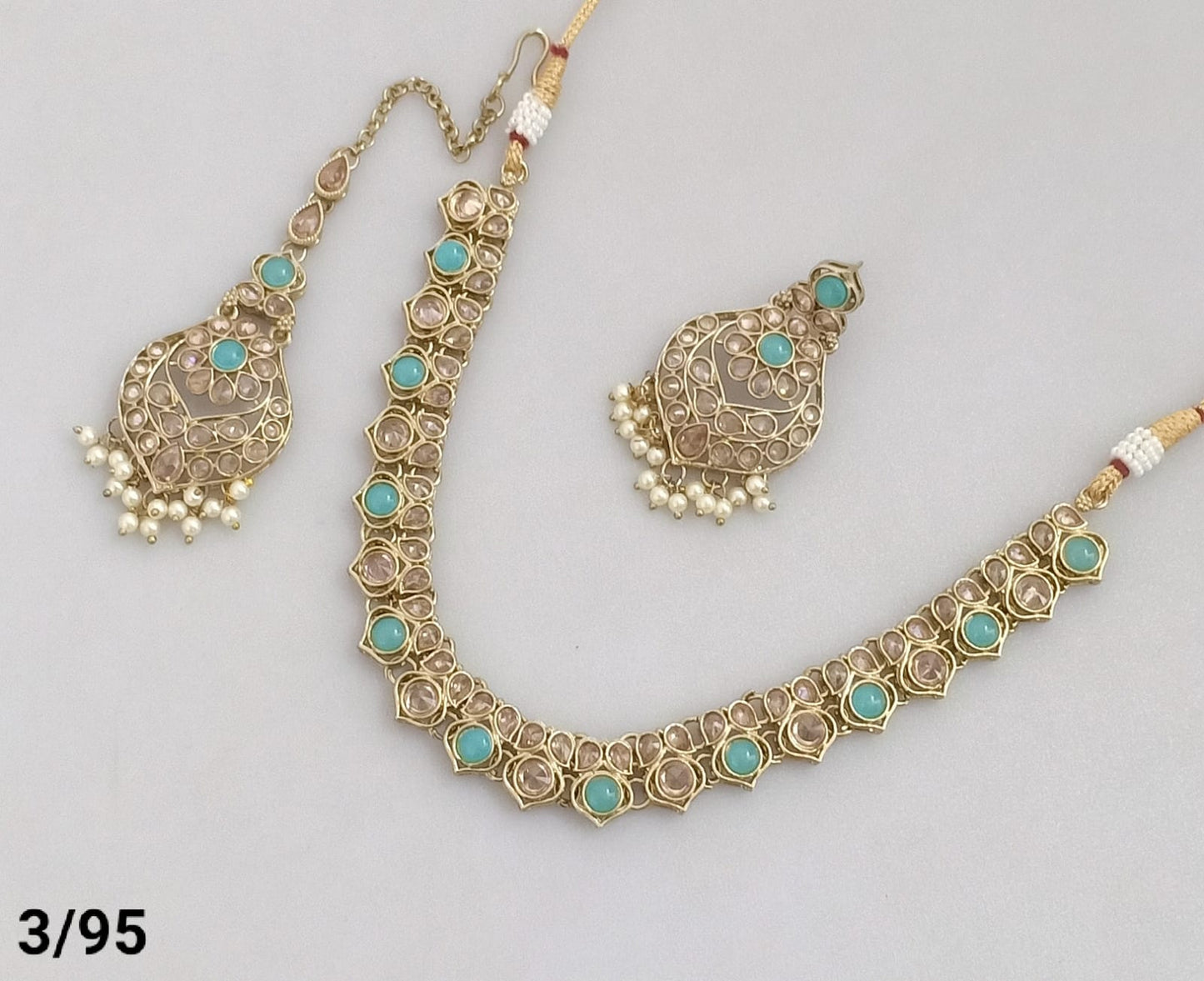 Antique Gold Plated Choker Necklace Set