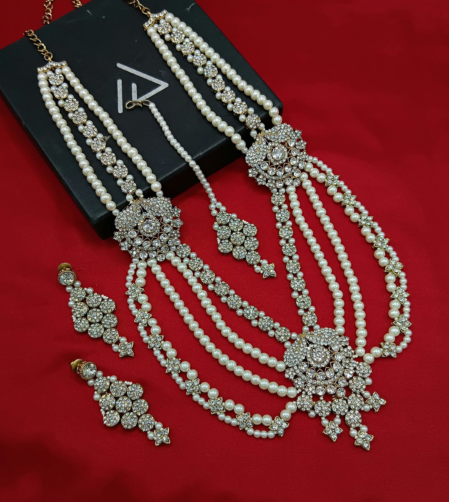 Antique Gold Plated Long Jewellery Set